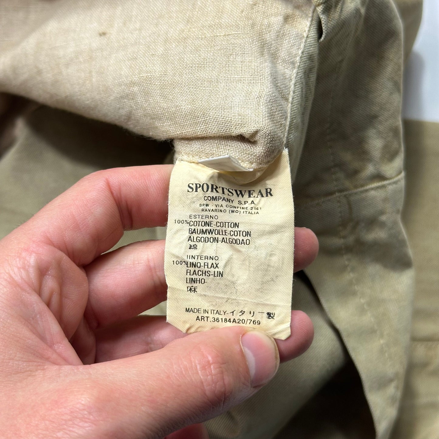 CP Company 2002 Flax Cotton Yellow Boxy Work Jacket - IT54 (L)