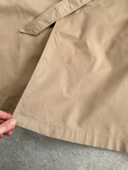 Christian Dior Monsieur Cotton Single Breasted Belted Trench Coat - M