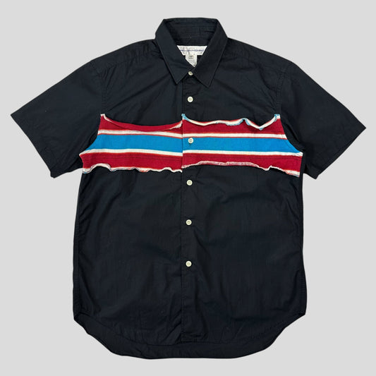 Comme Des Garçons SHIRT Striped Knit Appliqué - M