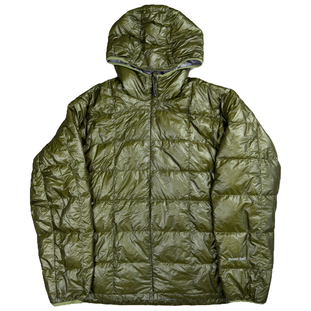 Montbell Superior Down Parka Puffer Jacket In Khaki Green (XL) | XL, Green