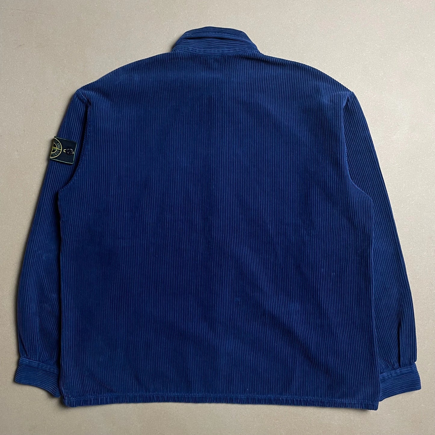 A/W 1994 Persian Blue Jumbo Corduroy Button Down Single Pocket Work Shirt
