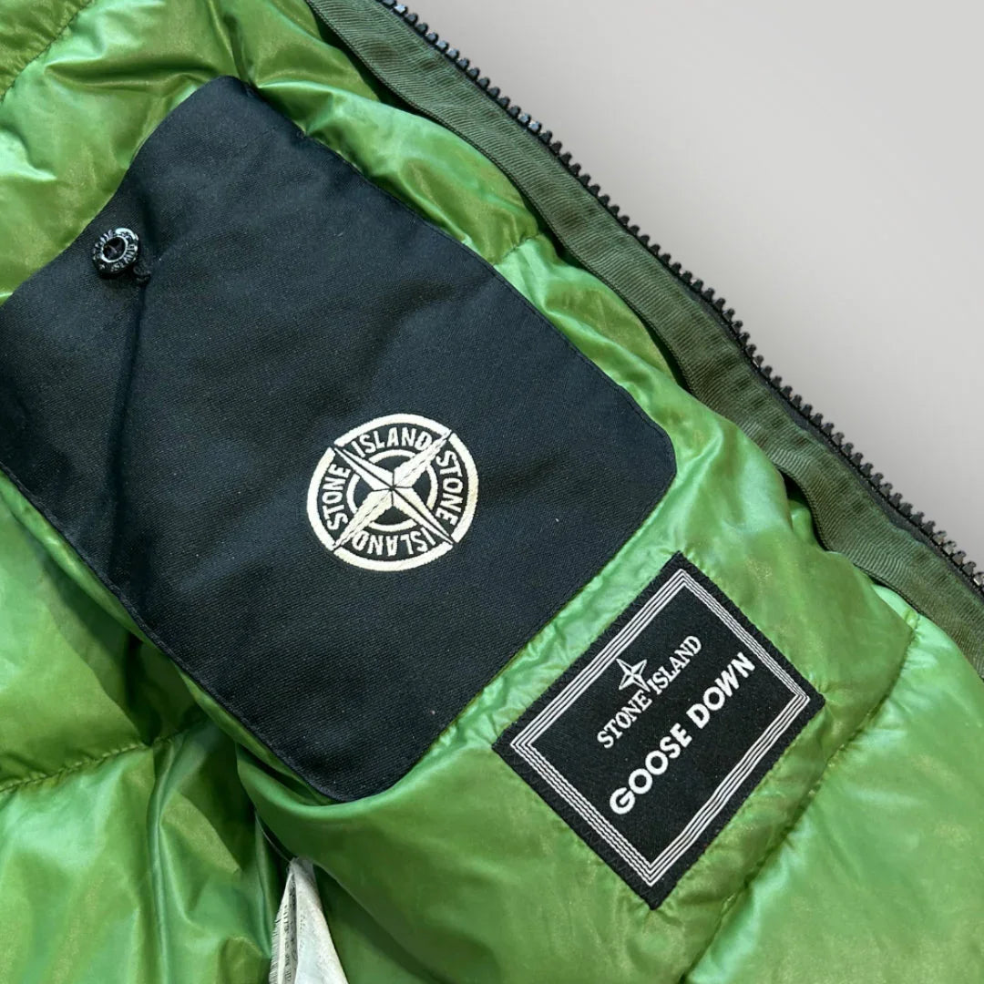 Stone Island AW/07 Goose Down Mesh Badge Jacket L