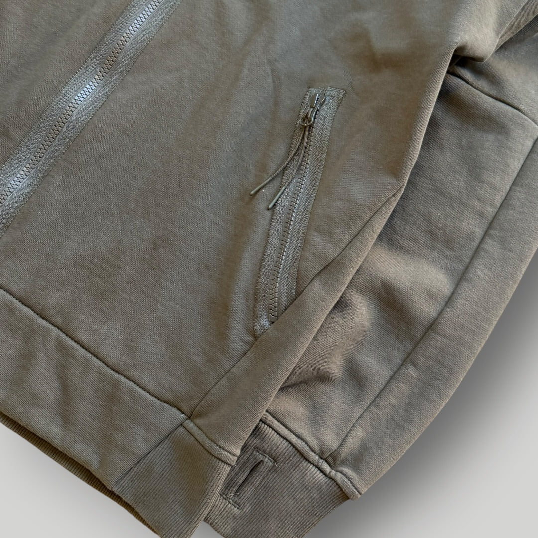 C.P. Company Cotton Goggle Zip Up Hoodie L BNWT | O/S, Khaki