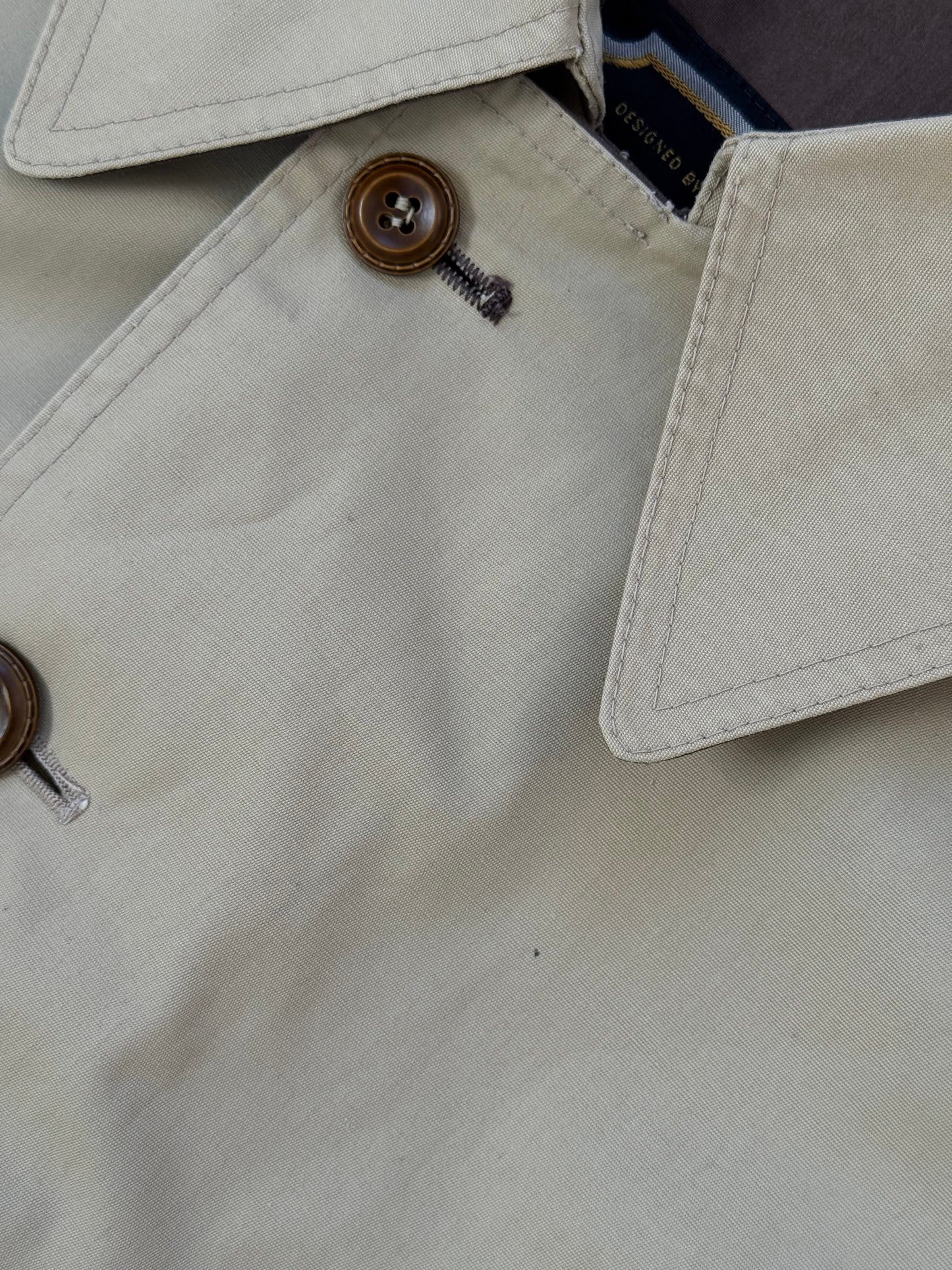 Christian Dior Paris 1980s Cotton Belted Trench Coat - M