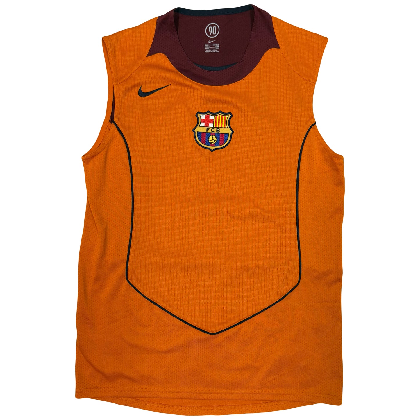 Nike Total 90 Barcelona 2004/05 Vest In Orange (S) | Nike, Orange
