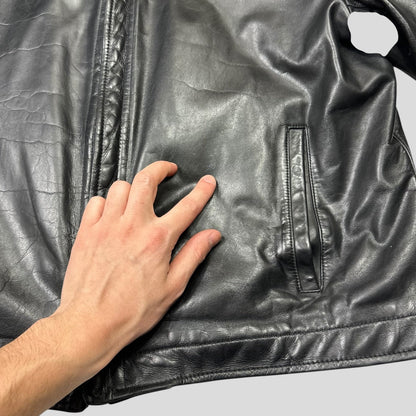 Neil Barrett 00’s Textured Padded Leather Moto Jacket - L | Default Title, Black
