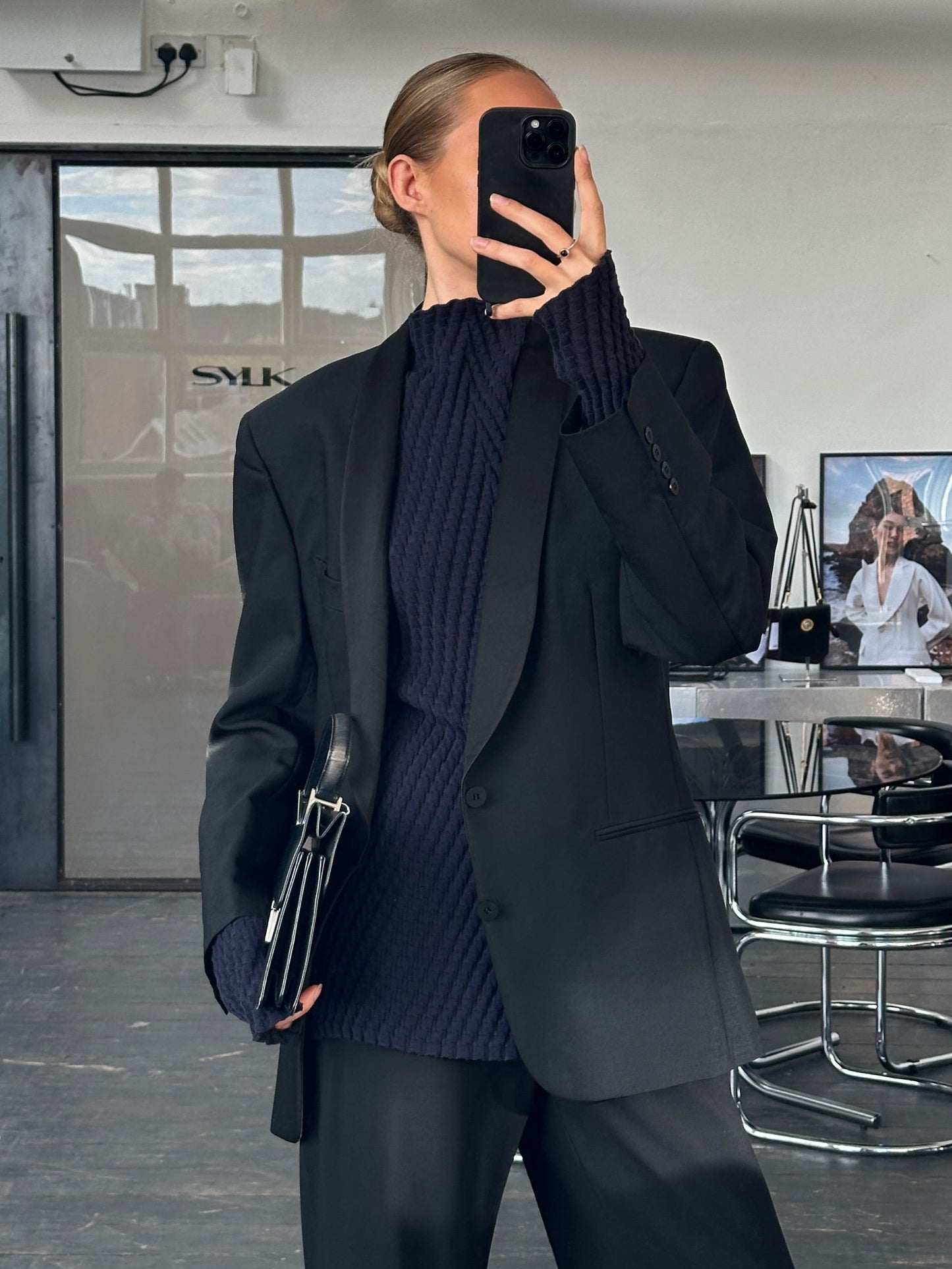 Christian Dior Monsieur 1980s Wool Mohair Tuxedo Blazer - 38R/M