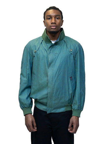 YSL Iridescent Green Zip Up Jacket