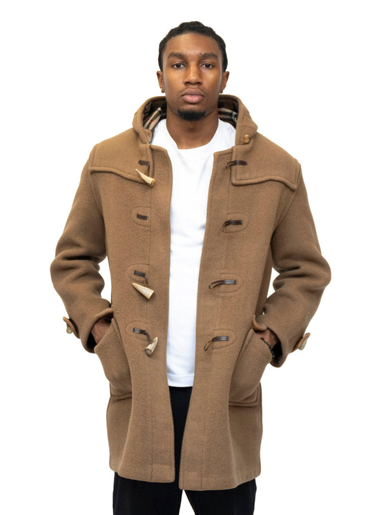 Burberry Caramel Duffle Button Coat