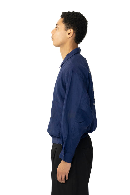 Issey Miyake Hai Sporting Gear Printed Nylon Bomber Jacket