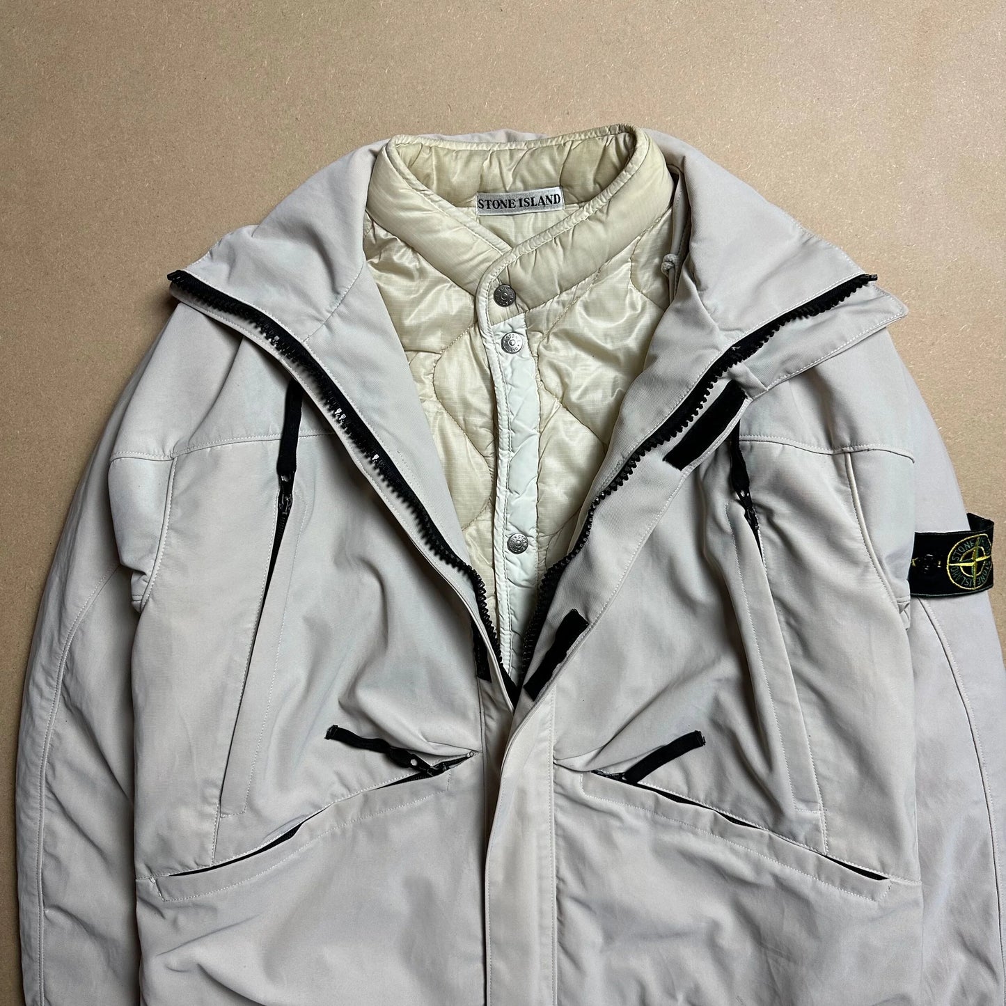 A/W 1999 Steel Grey Nylam Dual Layer Multipocket Jacket