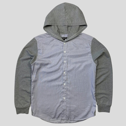 Comme Des Garçone Homme 2009 Striped Shirt Hoodie - M/L
