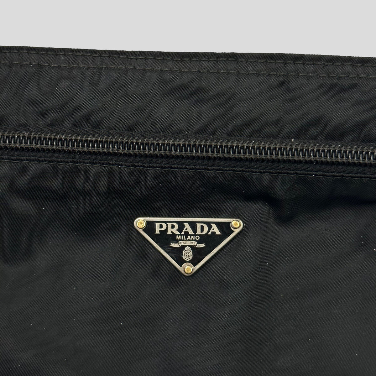 Prada Milano 00’s Nylon Rectangle Crossbody Bag | O/S, Black