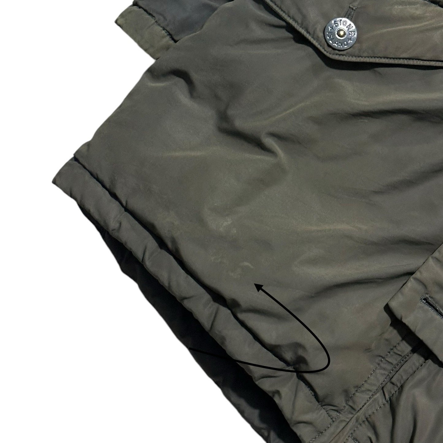 Stone Island Micro Reps Down Parka Jacket with Removable Fur Hood