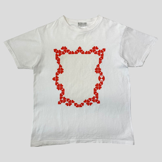 Final Home 2002 Love Heart Graphic Boxy T-shirt - S | Default Title, Red