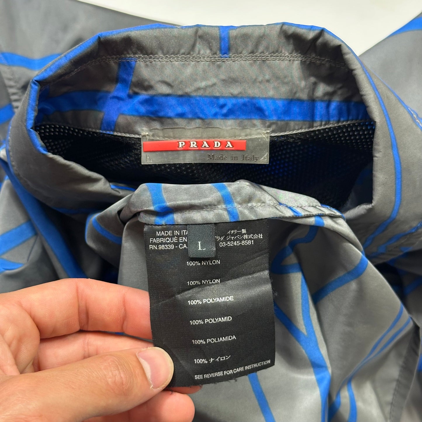 Prada Sport 00’s Vibrations Print Nylon Ventilated Jacket - M/L | Default Title, Multicoloured