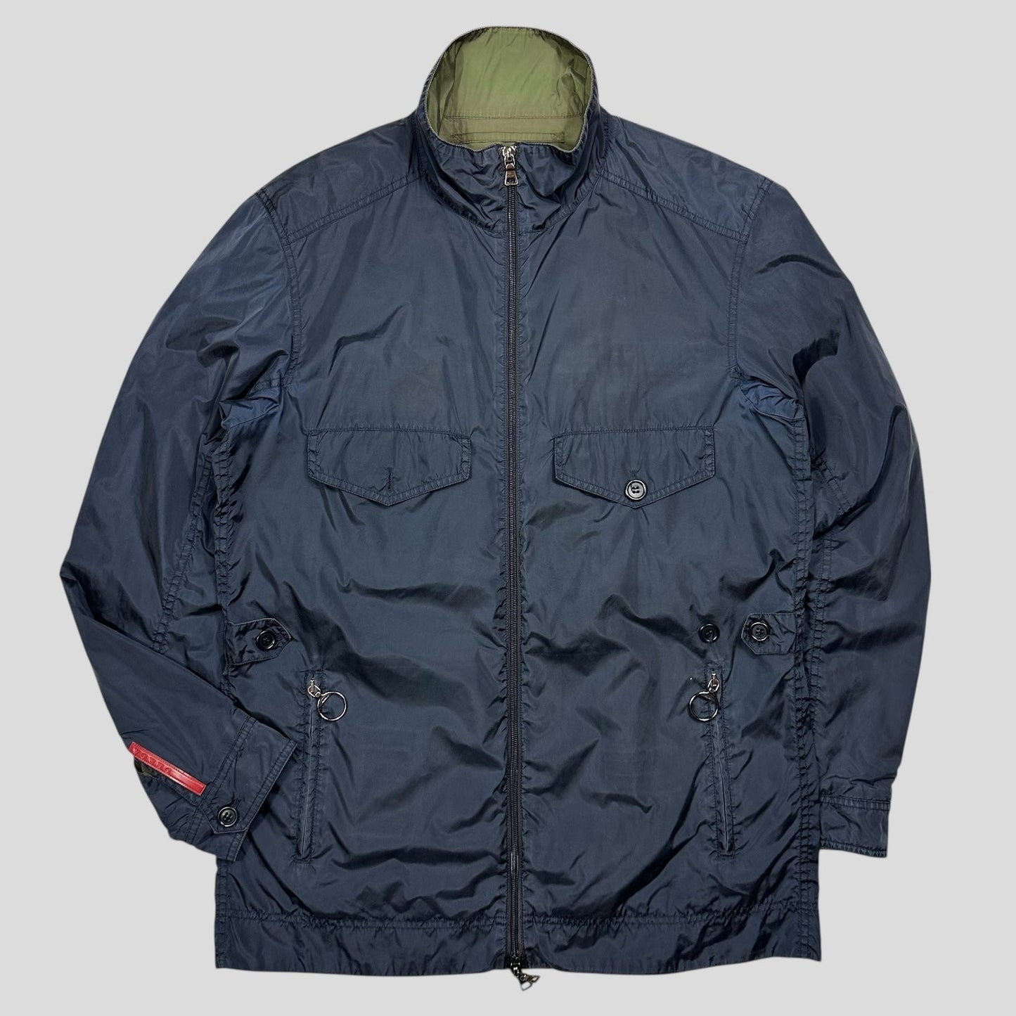 Prada Sport 00’s Nylon Reversible D-ring Field Jacket - IT52 (M/L) | Default Title, Multicoloured