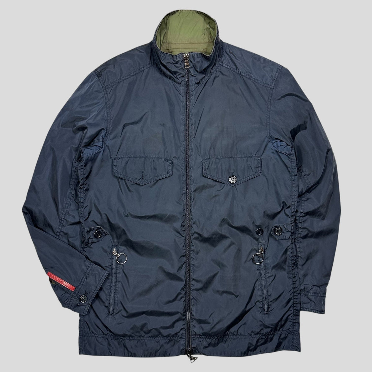 Prada Sport 00’s Nylon Reversible D-ring Field Jacket - IT52 (M/L) | O/S, Multicoloured