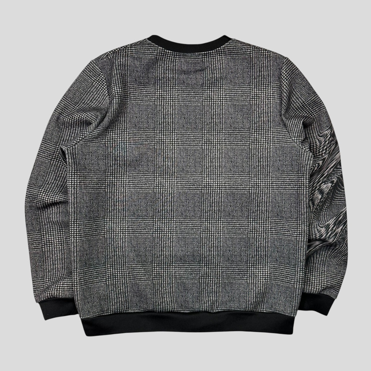 Iceberg 3D Glitch Print “Tweed” Sweatshirt Crewneck - L/XL | XL, Grey