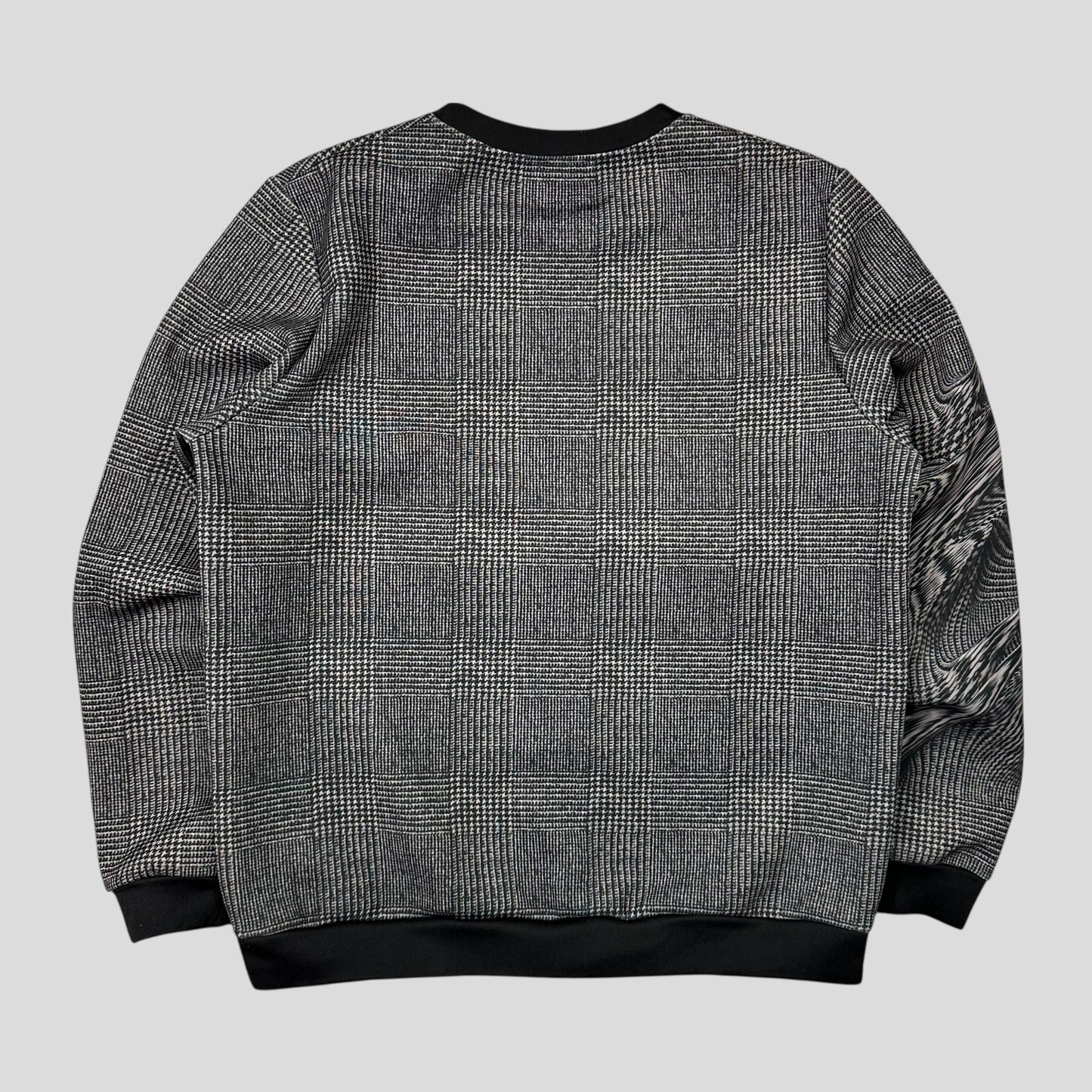 Iceberg 3D Glitch Print “Tweed” Sweatshirt Crewneck - L/XL | Default Title, Grey