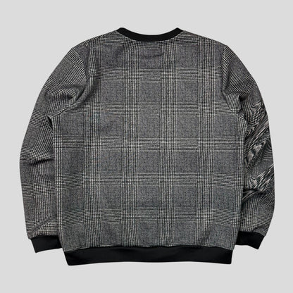 Iceberg 3D Glitch Print “Tweed” Sweatshirt Crewneck - L/XL | Default Title, Grey