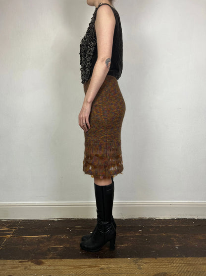 Christian Lacroix Bazar knit sequin skirt