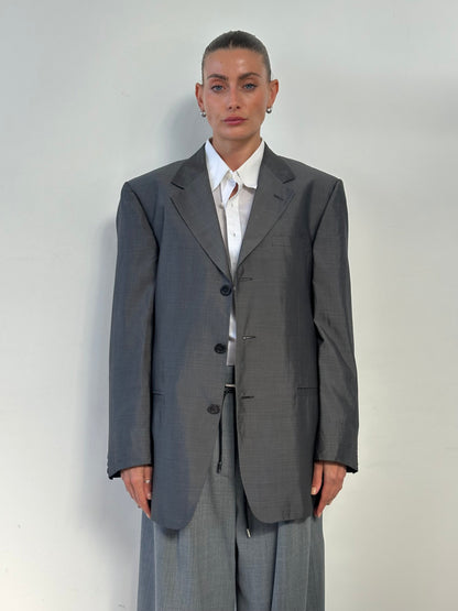 Versace Classic V2 90s Pure Silk Single Breasted Blazer - 42R/XL