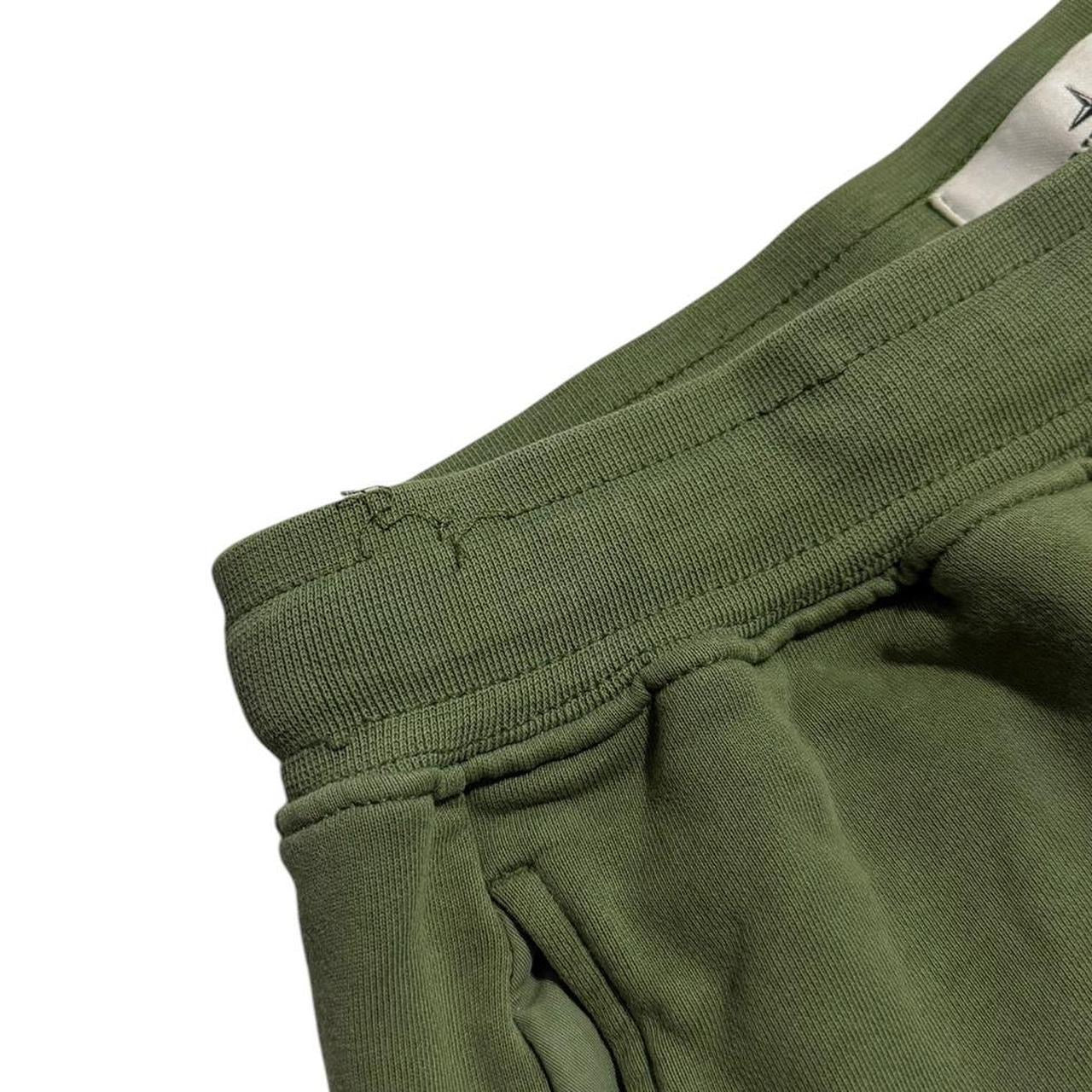 Stone Island Printed Cotton Shorts | Large, Olive Green