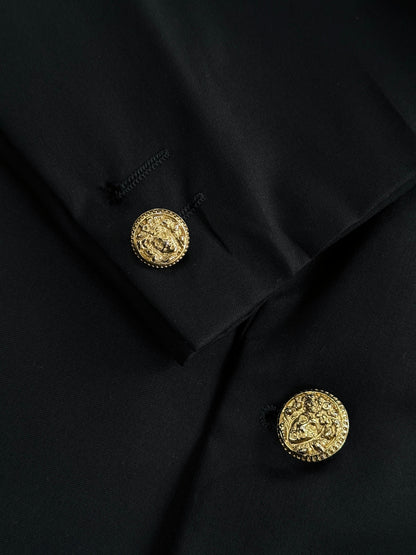 Gianni Versace Bespoke Button Pure Wool Single Button Blazer - 48R/XXL