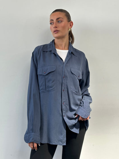 Vintage Pure Silk Shirt - XL