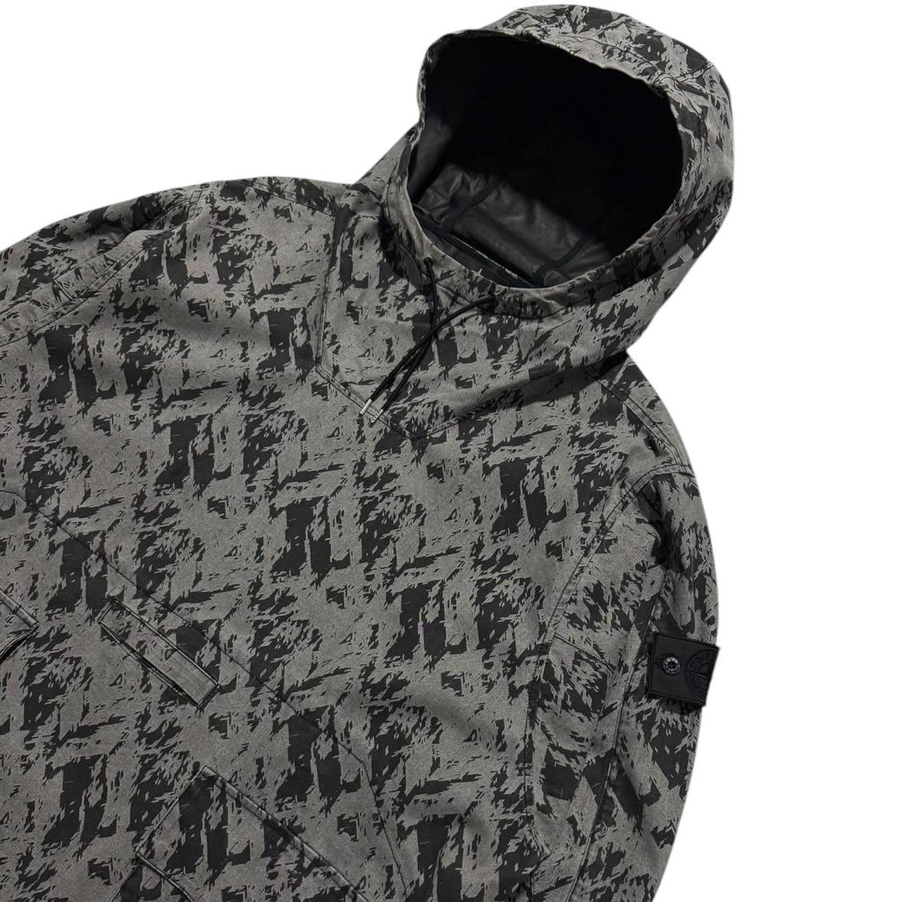 Stone Island Shadow Project Discharge Camo Smock Jacket | Large, Camo