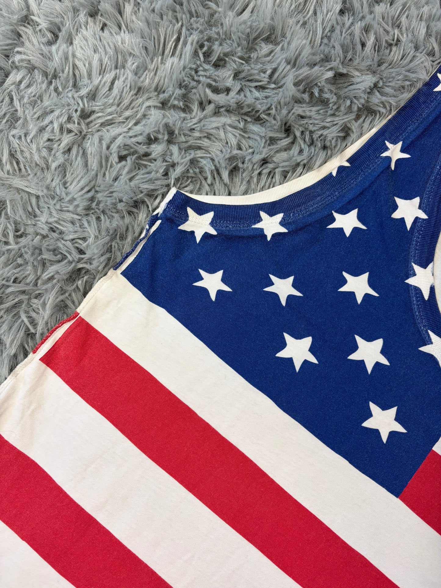 D&G Dolce & Gabbana 00’s USA Sublimation American Flag Vest - M | O/S, Red, White, Blue