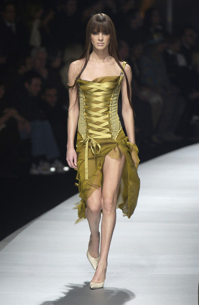 Versace F/W 2003 corset dress