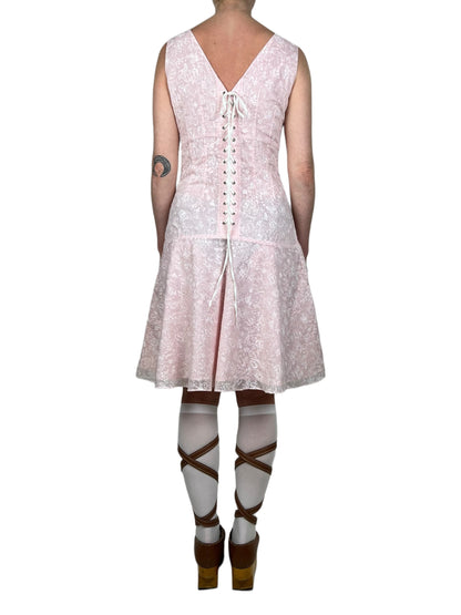 Miu Miu corset lace up dress