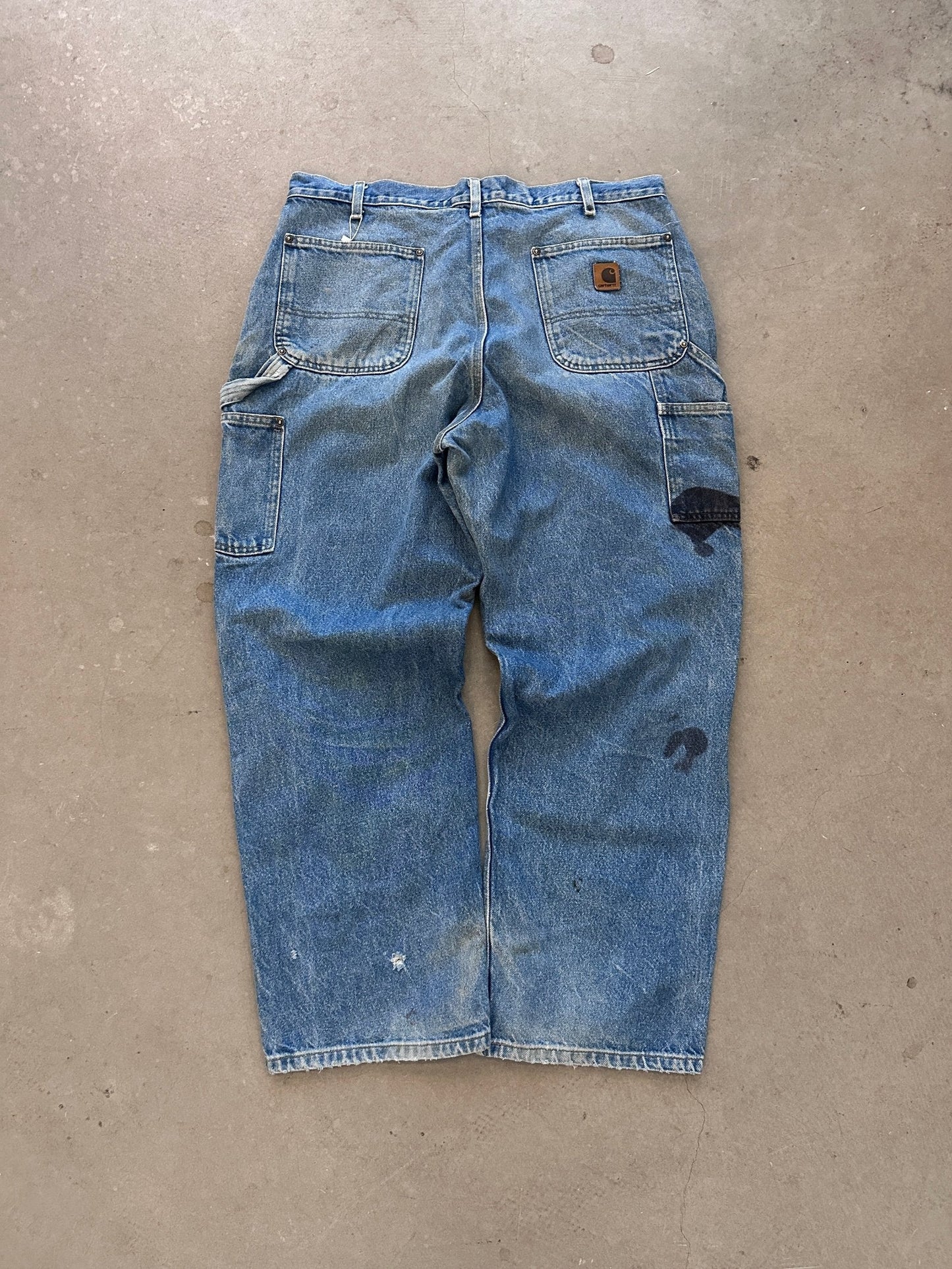 Carhartt Double Knee Jeans - 38 x 30 | Navy, Red