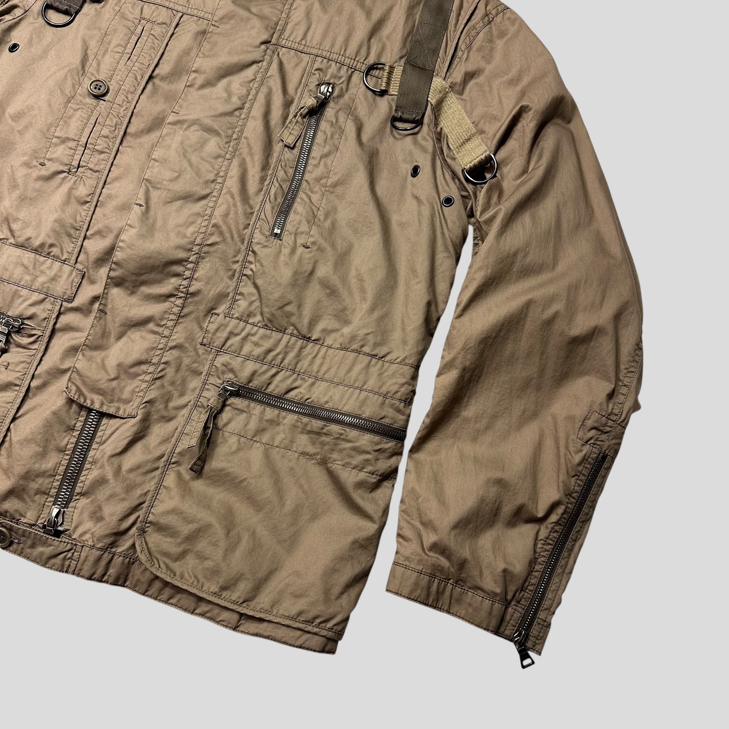 Prada Sport 2003 Cotton Bondage Multipocket Cargo Field Jacket - IT50 (M/L) | Default Title, Red