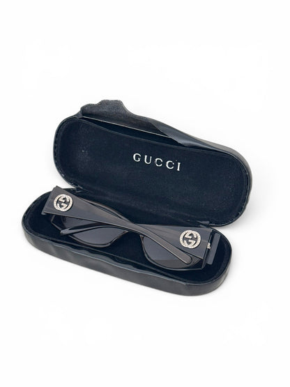 2000s Gucci GG Diamanté Sunglasses | O/S, Brown