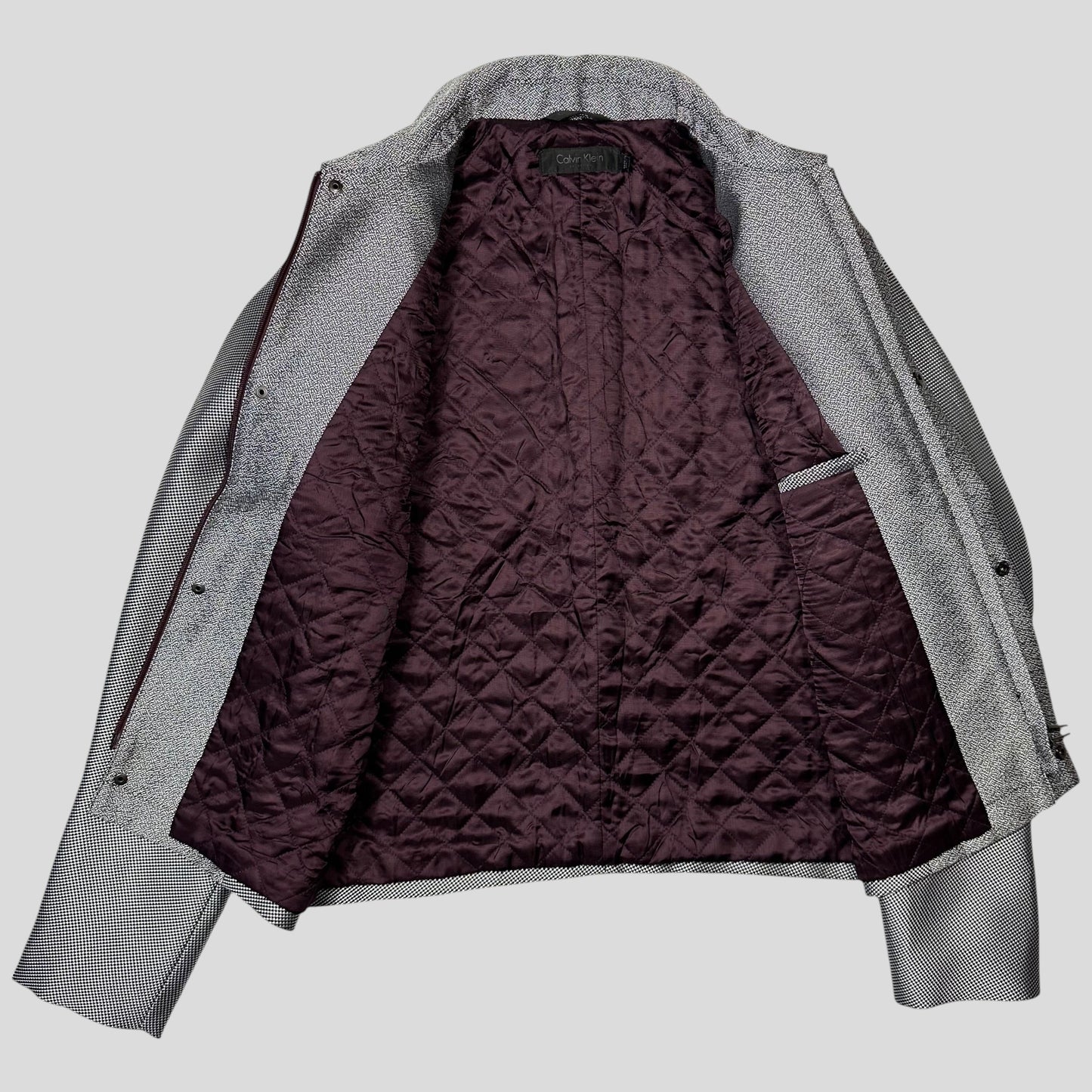 Calvin Klein Collection 2013 Runway Static Panelled Blouson Jacket - M | Default Title, Multicoloured