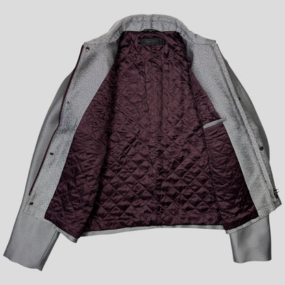 Calvin Klein Collection 2013 Runway Static Panelled Blouson Jacket - M | Default Title, Multicoloured