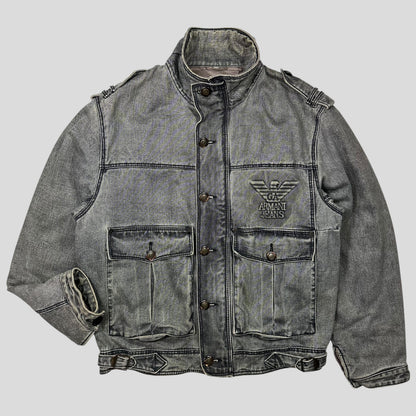 Armani Jeans 1991 Blanket Lined Heavy Cotton Work Jacket - L/XL | Default Title, Gold
