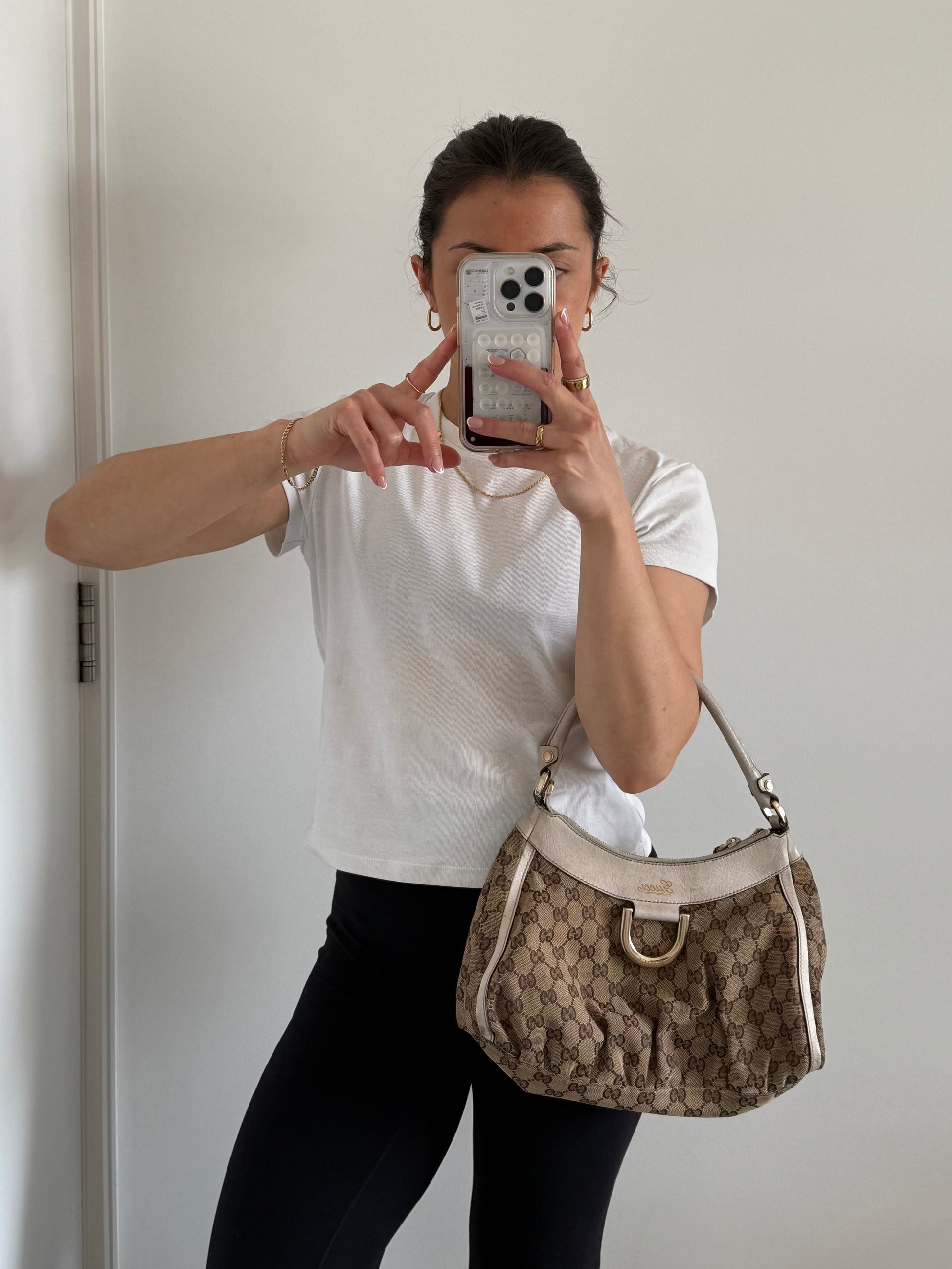 2008 Gucci GG Monogram D-Ring Mini Shoulder Bag | O/S, Multicoloured