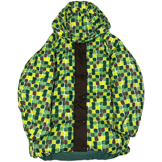 Uniqlo X Marni Check Puffer Jacket In Green ( M )