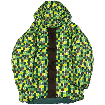 Uniqlo X Marni Check Puffer Jacket In Green ( S )