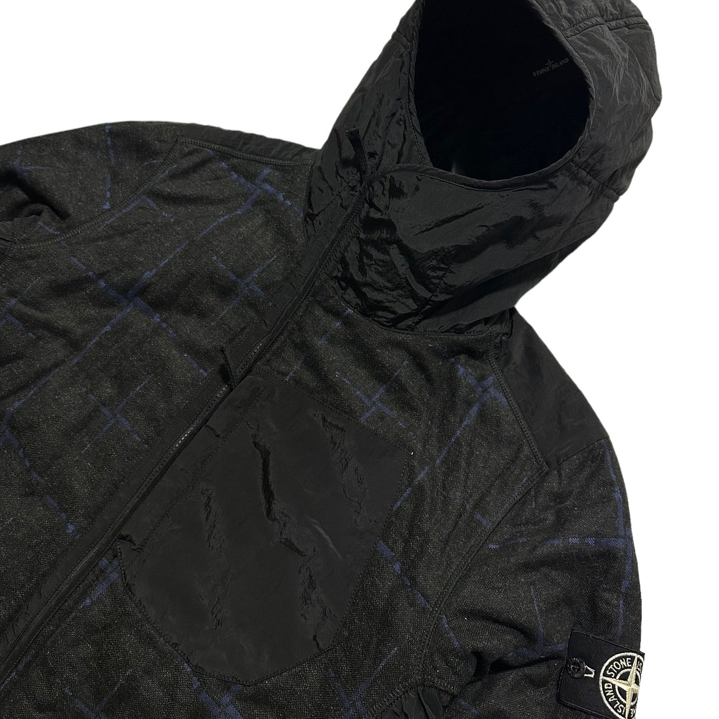 Stone Island Dormeuil House Check Primaloft Jacket with Special Process Badge