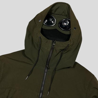 CP Company Khaki Soft Shell Goggle Jacket - S/M | Default Title, Multicoloured