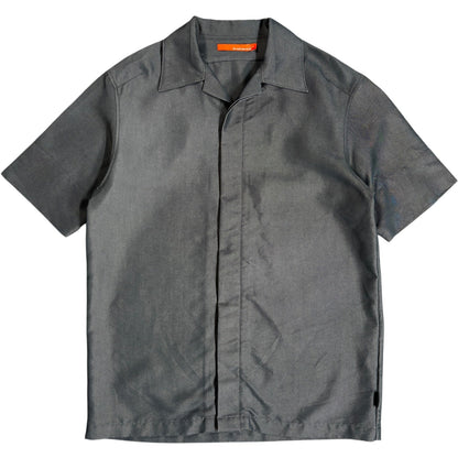 Firetrap 2001 Concealed Button Short Sleeve Shirt S | Small, Grey
