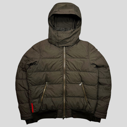 Prada Sport 00’s Ripstop Pinstripe Nylon Technical Down Puffer - IT52 (L)