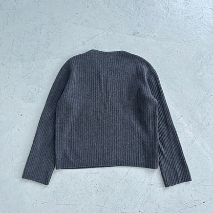 vintage armani jeans neck zip knit | Gray, Gray