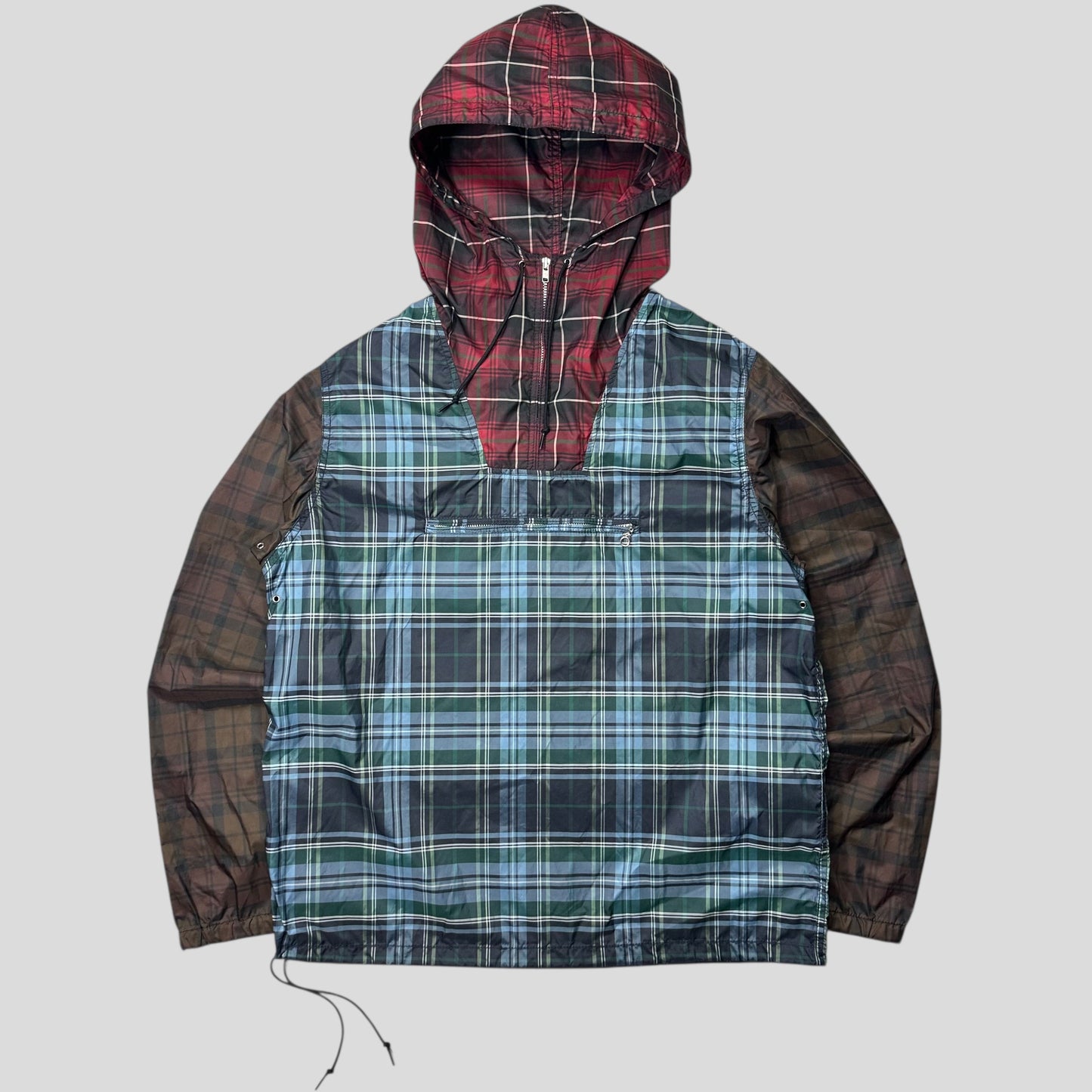 Comme Des Garçons SHIRT 2012 Runway Plaid Panelled Nylon Anorak - S/M