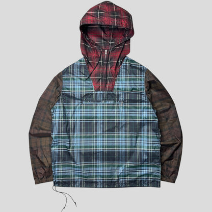Comme Des Garçons SHIRT 2012 Runway Plaid Panelled Nylon Anorak - S/M